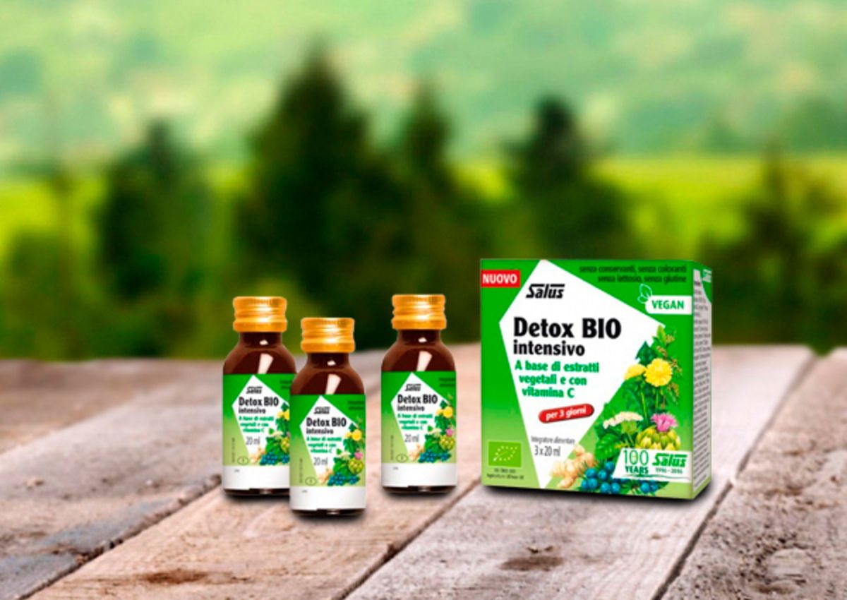 Salus Nahrungsergänzungsmittel Detox Bio Basis 16 Pflanzen vegan pflanzlich Sanovital Lana