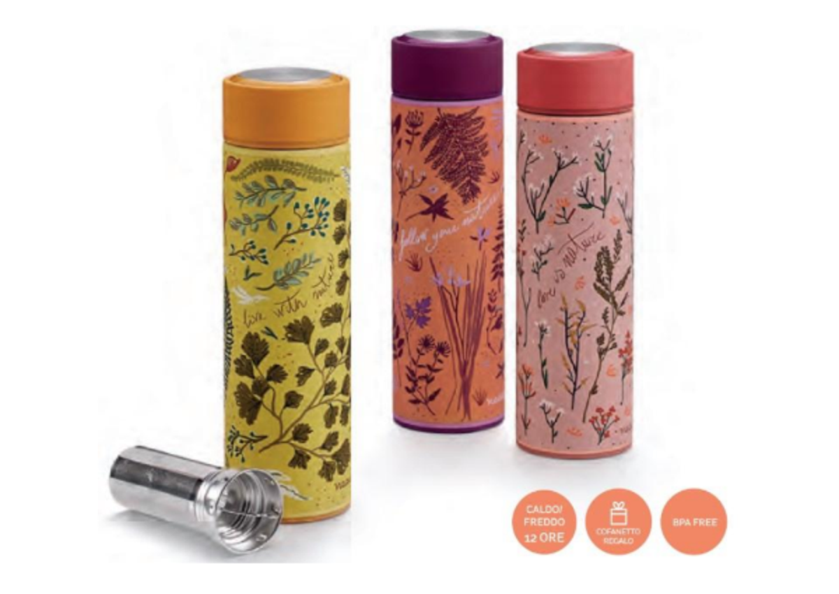 Accessori per il tè biologico SanoVital Lana bottiglia termica filtro tè fresco