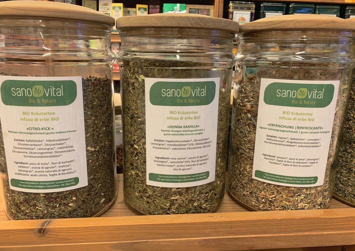 SanoVital tisane biologiche sano bevanda calda negozio bio specializzato Lana