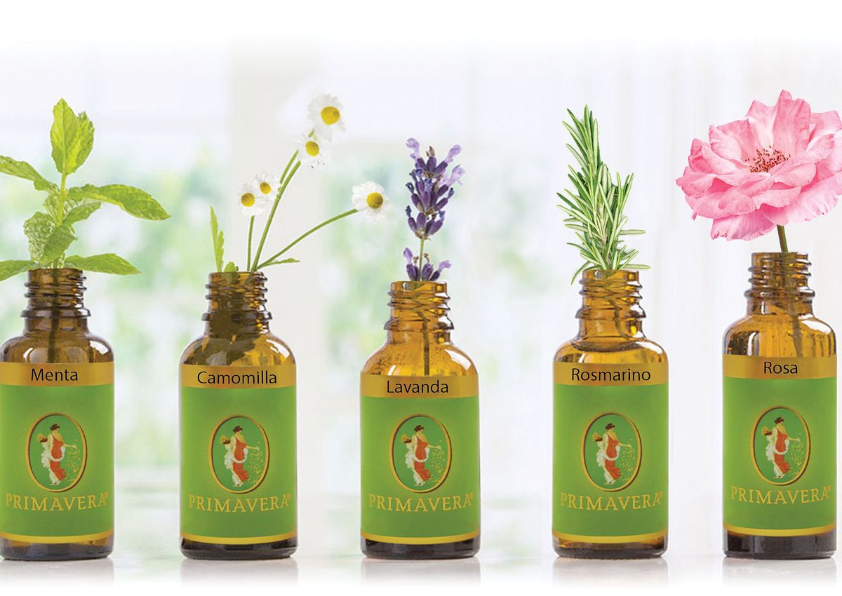 Sanovital Lana Oli Essenziali Biologici Primavera Lavanda Menta Rosmarino Rosa Camomilla