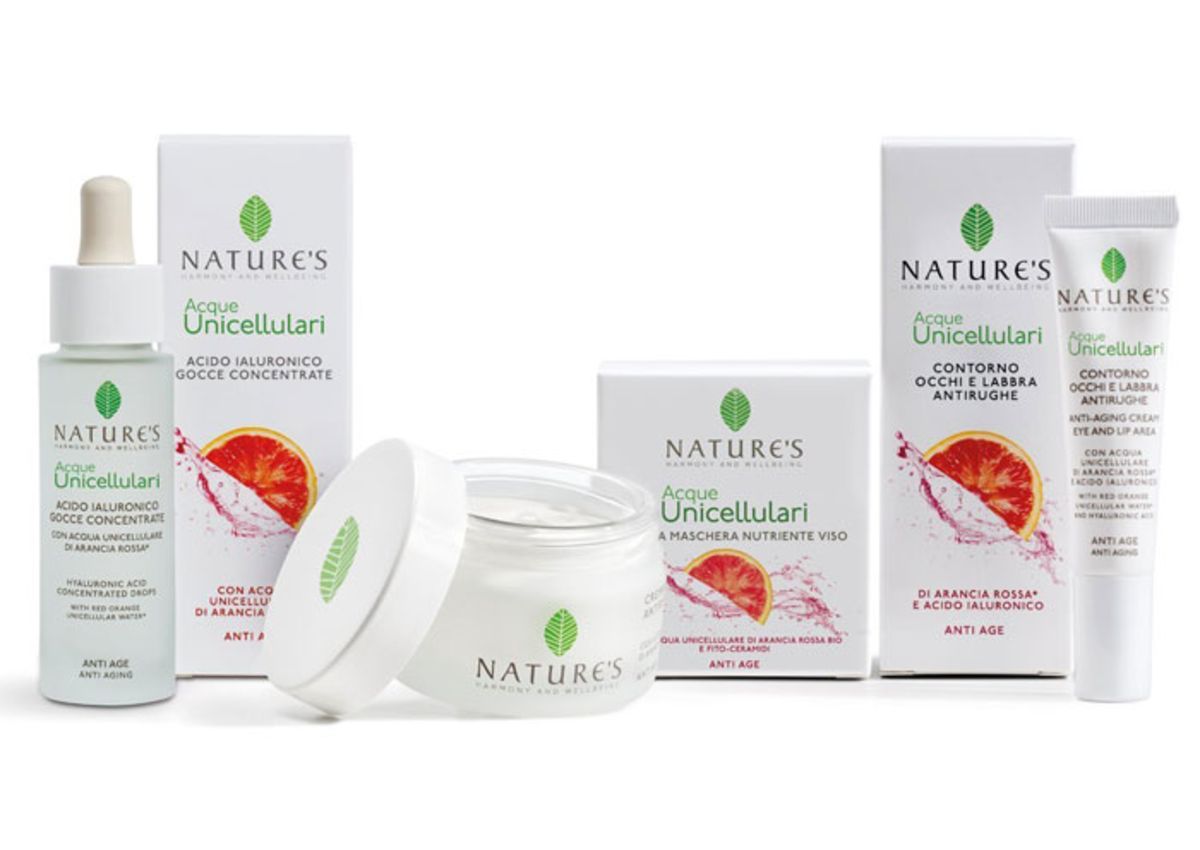 Natures's Gesichtsmaske Lippenmaske Seren Serum Acque Unicellulari Sanovital Lana