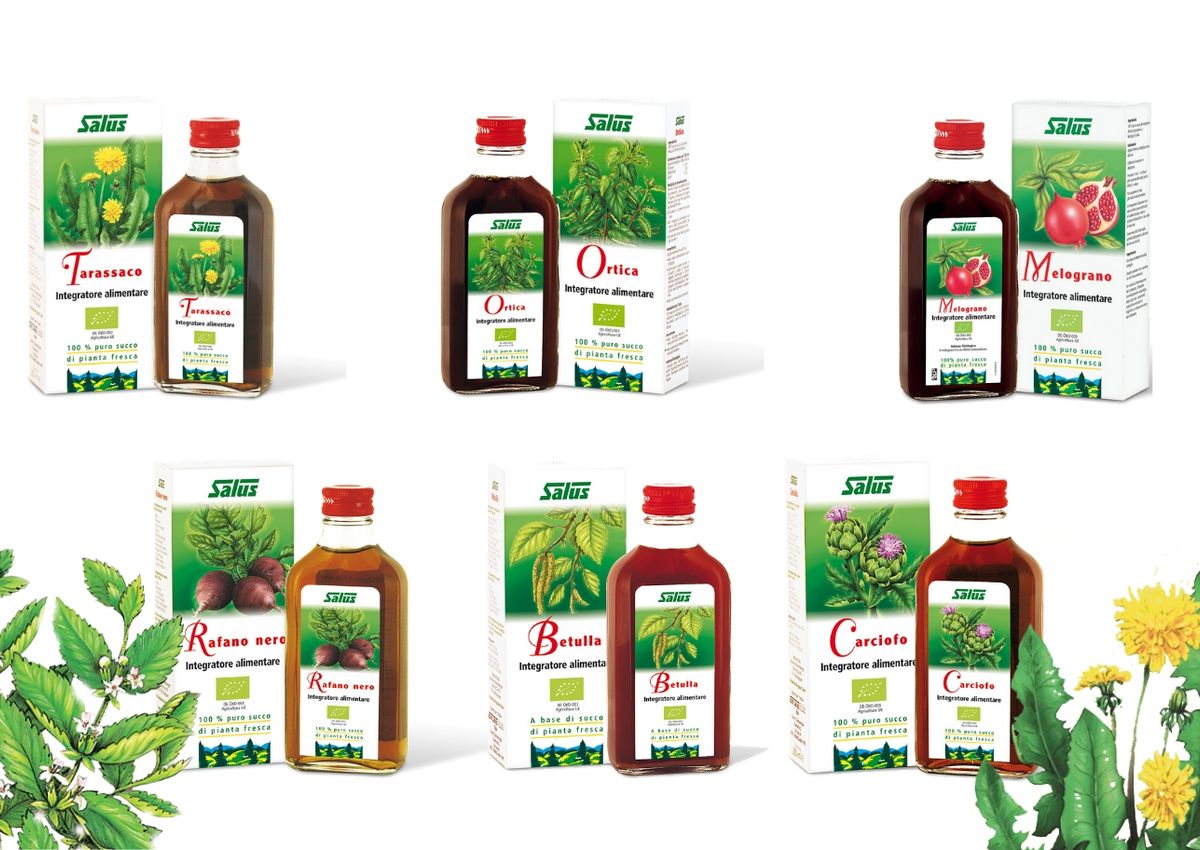 Nahrungsergänzung Salus 100% natürlich Fruchtsäfte Sanovital Lana