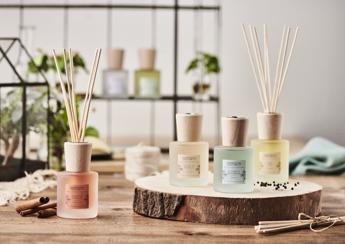 Profumi per ambiente Nasoterapia Arancia Cannella Bergamotto Tè verde SanoVital Lana